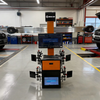 Equipo de Alineación de Ruedas para Automóviles con Pantalla Doble, Máquina de Alineación de Neumáticos Económica de Fábrica para Taller y Garaje