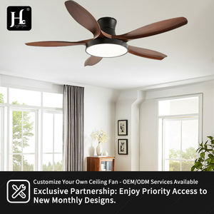 Ventilateur de plafond LED à cinq pales, style nordique, spectre complet, pour salle à manger, salon, chambre, ventilateur à fréquence variable, luminaire suspendu - Product Image 5