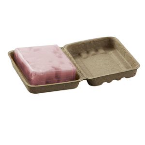 Phân hủy sinh học dày 2mm tái chế hộp bột giấy đúc xà phòng bao bì vỏ sò với cửa sổ dập nổi để chăm sóc cá nhân - Product Image 3