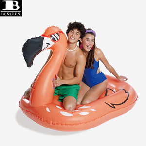 Flamant rose gonflable géant à chevaucher pour piscine, en PVC épaissi et durable, flotteur aquatique gonflable pour enfants et adultes - Product Image 6