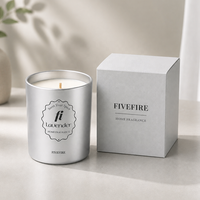 Vente en gros de bougies parfumées de 7 oz, OEM, logo personnalisé, bougie parfumée en cire de soja avec boîte cadeau