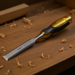 Stanley Wood Chisel 22mm Forged Steel <b>Precision</b> Cutting <b>Tool</b> - Product Image 3