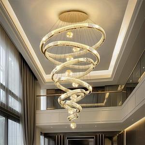 <span class=keywords><strong>Lustre</strong></span> en cristal K9 personnalisé de luxe, <span class=keywords><strong>grand</strong></span> modèle surdimensionné, LED, nouveau <span class=keywords><strong>design</strong></span> pour la décoration intérieure, hauteur réglable pour les hôtels et les villas - Product Image 3