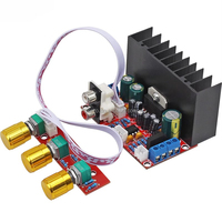 Carte d'amplificateur de haut-parleur de caisson de basses 2.1 canaux TDA7377 Module de Modification audio d'ordinateur de bricolage à puissance unique