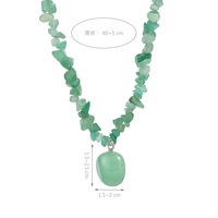 Nouveau Collier Pendentif Bohème d'Été en Améthyste, Pierre Naturelle en Gravier Irrégulier, Perles de Pierres Précieuses, Chaîne Énergétique Yoga