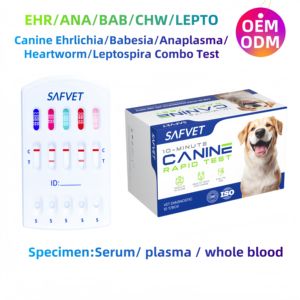 Canino Parvo Virus Staupe Ag Ehrlichia ab Parvovirus Moquillo Erlichas Combo Schnelltest <span class=keywords><strong>kit</strong></span> - Product Image 6