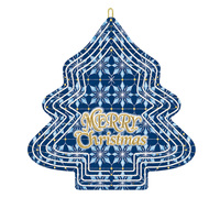Décoration de Noël à suspendre, clochette en forme de flocon de neige en cristal de glace, peinture plate 2D, pendentif en fer pour la décoration de fenêtre et de porte de Noël, personnalisable