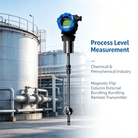 DONGRUN Top Mount Chemical Storage Tank RS485 4-20mA HART SS316L IP68 Waterproof Magnetostrictive Liquid Level Transmitter