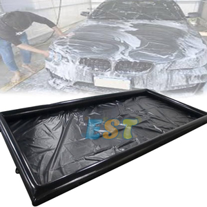 중국 공장 가격 PVC 재료 풍선 세차 매트 세차 및 모바일 디테일링을위한 물 함유 매트 - Product Image 2
