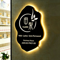 Enseigne de magasin en acier inoxydable à LED de forme personnalisée, boîte lumineuse suspendue extérieure étanche, adaptée aux rues commerciales et aux magasins