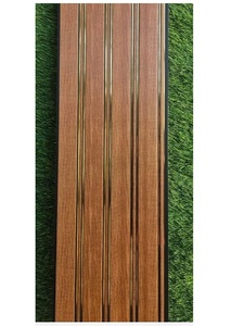 Golden Accent Fluted PVC <b>Wall</b> <b>Panels</b> 10mm Thick 300mm Wide 10ft 3048mm Length Decorative Indoor <b>Interior</b> <b>Cladding</b> for Home - Product Image 1