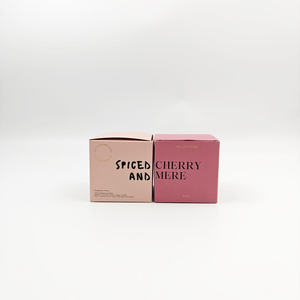 Boîtes rigides en carton avec logo personnalisé, gaufrage, revêtement UV, laminage mat, échantillon gratuit, couleur personnalisée - Cadeau de luxe, bougie parfumée - Product Image 5