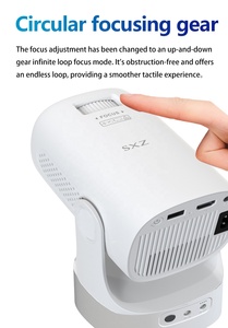 Projecteur de jeux vidéo Smart TV HD720P, mini projecteur de cinéma maison, WiFi 4K, Android 12, courte portée, rechargeable - Product Image 5