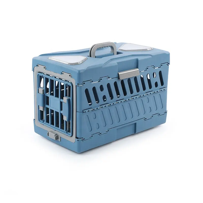 Commercio all'ingrosso PP Pet Travel Cage Pet Aviation Portable Flight Box Pet Carrier Cage trasporto all'aperto del cane