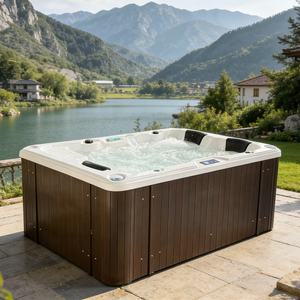 Baignoire de massage en acrylique <span class=keywords><strong>rectangulaire</strong></span> de style européen, vente chaude, approvisionnement direct d'usine, baignoire de massage pour adultes - Product Image 3