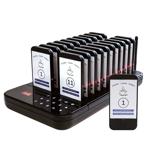 Restaurant Pager 20 Channel Wireless Calling System with 20 Receivers Waiter Guest Queue Calling Pager Restaurante EU US AU UK