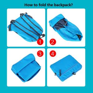 Sac à dos pliable léger, durable, ultraléger, personnalisé, imperméable, pour la randonnée, le sport, les courses et les voyages - Product Image 3