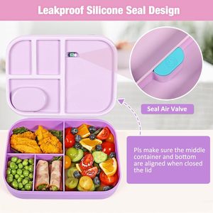 ชุดกล่องข้าวทรงสี่เหลี่ยมผืนผ้าสำหรับเด็กกล่องพลาสติกกันความร้อนพร้อมถุงและขวดน้ำสำหรับเก็บอาหารของโรงเรียนแบบสั่งทำได้ - Product Image 2