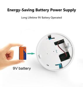 <span class=keywords><strong>Alarm</strong></span> Asap Kebakaran WiFi Tuya Bertenaga Baterai 9V Sensor Fotoelektrik Inframerah Detektor Asap Smart Life - Product Image 4