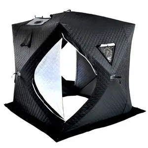 Winter 3 <strong>Layer</strong> Outdoor Camping Waterproof Portable Square <strong>Pop</strong>-<strong>up</strong> Ice Fishing <strong>Tent</strong> for Camping - Product Image 1