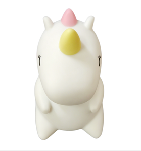 Nouveau produit, adorable veilleuse LED en silicone en forme de licorne pour bébé - Product Image 1