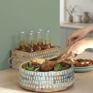 Bol en bois écologique de haute qualité pour buffet, dîner, salade, décoration de mariage et cadeaux - Passe au lave-vaisselle - Artisanat indien - Product Image 4