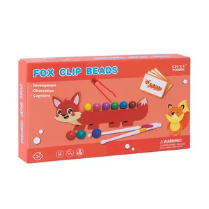 Juego de Pinzas para Cuentas para Desarrollo de Habilidades Motoras Finas, Clasificación de Colores, Juguete Educativo de Madera para Niños de 2 a 4 Años, Jardín de Infancia, Clase Pequeña - Product Image 5