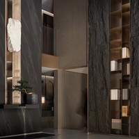 Nouvelle arrivée pilier panneau pierre colonne wraps décoratif artificiel 3d pu faux pu roche placage pierre panneaux muraux