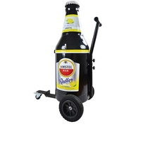 2024 seau à glace extérieur robuste Commercial Portable chariot baril Offest charbon de bois barbecue gril fumeur glacière avec roues