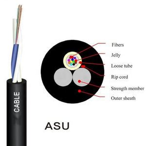 <span class=keywords><strong>Cable</strong></span> de fibra óptica no metálica, accesorio de 12 núcleos, Cabo <span class=keywords><strong>Optico</strong></span> Asu 80M, certificado Anatel, 2Frp 24Core Cfoa Sm Asu80 - Product Image 4