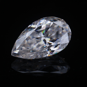 Moissanita Suelta Starsgem, Corte Pera, 4*6mm-10*15mm, Grado GRA, Color FG, VVS, Piedra Sintética, Forma de Pera, para Joyería - Product Image 1