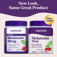 Gummies de mélatonine OEM ODM 5 mg par gomme, 90 unités, saveur fraise, complément alimentaire pour s'endormir plus rapidement et mieux dormir