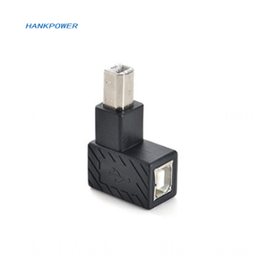 עד למטה שמאל ימין בזווית <span class=keywords><strong>90</strong></span> תואר <span class=keywords><strong>USB</strong></span> <span class=keywords><strong>B</strong></span> זכר לנקבה הארכת מתאם ממיר עבור מדפסת סורק - Product Image 3