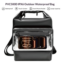 Sac étanche en PVC 5L pour le rafting, la randonnée aquatique, la randonnée et le camping - Portable, à porter à l'épaule ou en bandoulière, pour la plage et les activités de plein air