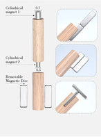 Stylo magnétique 3-en-1 pour ongles effet œil de chat, double tête, motif cœur et serpent, pour manucure au gel UV