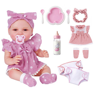 Poupées Reborn Babeside 12 pouces Mia, ensemble de poupées filles en vinyle complet avec biberon, jouet mignon, cadeau, vente en gros, fourniture d'usine - Product Image 1