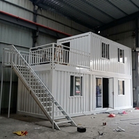 Casa Prefabricada de Lujo Minimalista, Estructura Contenedor, Transpirable, Portátil, Pequeña, para Campamento, Hotel, Apartamento, Villa, Escuela