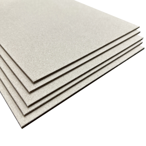 1200g/1000g grey card board supplier recycled pulp laminated gray chip paper board with grey back gray board supplier