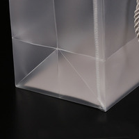 Sac en plastique PVC Transparent de haute qualité pour les achats, sacs d'emballage de cadeaux imprimés sur mesure