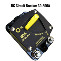 Interruptor de Circuito de 50-300 Amperios con Botón de Reinicio Manual, 48V CC, para Barco, Embarcación, RV, Yate