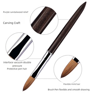 Nouveau Pinceau à Ongles Kolinsky 2024, Pinceau Artistique Personnalisé pour Ongles en Acrylique, Manche en Bois - Product Image 3