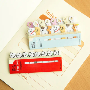 Cute Animal Stationery Sticky Notes Memo Index <strong>Posted</strong> <strong>It</strong> Sticker Memo Pad Bookmark Index Tab Sticky Notes Label Paper Stickers - Product Image 3