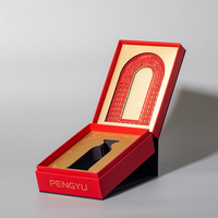 Boîte cadeau rigide magnétique personnalisée avec insert en EVA, logo en feuille d'or pour l'emballage de cosmétiques, parfums, bijoux, bougies