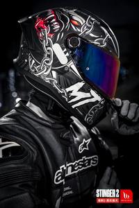 Casques intégraux MTHelmets Factory Wholesale Unisex ABS Stinger 2 ECE R22.06 pour moto, toutes saisons, état neuf. - Product Image 5