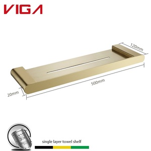 Mensola Singola da Parete in Acciaio Nichelato VIGA per Uso Alberghiero con Garanzia di 5 Anni - Accessori Bagno a Buon Prezzo - Product Image 1