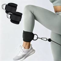 Sangles de cheville rembourrées de qualité supérieure pour machine à câble, idéales pour l'entraînement des fessiers des hommes et des femmes