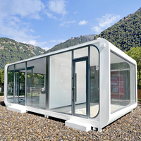 Villa Modulaire Préfabriquée en Acier, Créative et Portable, Type Cabine Apple, pour Espace de Vie Extérieur, Hébergement Panoramique et Vacances