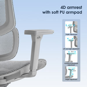 Silla de Oficina Ejecutiva Moderna, Ergonómica, Ajustable, Completamente de Malla, para Oficina en Casa - Product Image 6