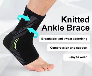 Manchon de soutien de cheville respirant et élastique en tricot 3D, haute qualité, protection sportive anti-entorse, <span class=keywords><strong>compression</strong></span> - Product Image 3