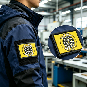Patch PVC à coudre avec dos auto-agrippant, directement de l'usine, pour équipements de sport de plein air, vestes et sacs - Product Image 3